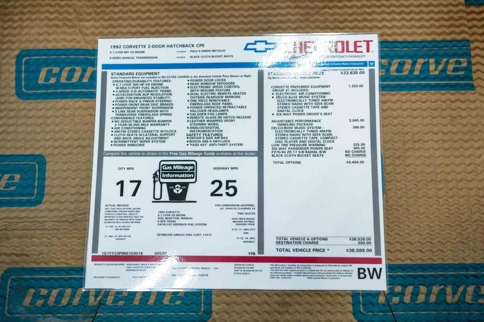 1992 Chevrolet Corvette C4 - Image 2 of 20