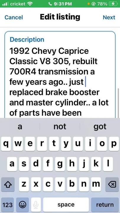 1992 Chevrolet Caprice - Image 3 of 5