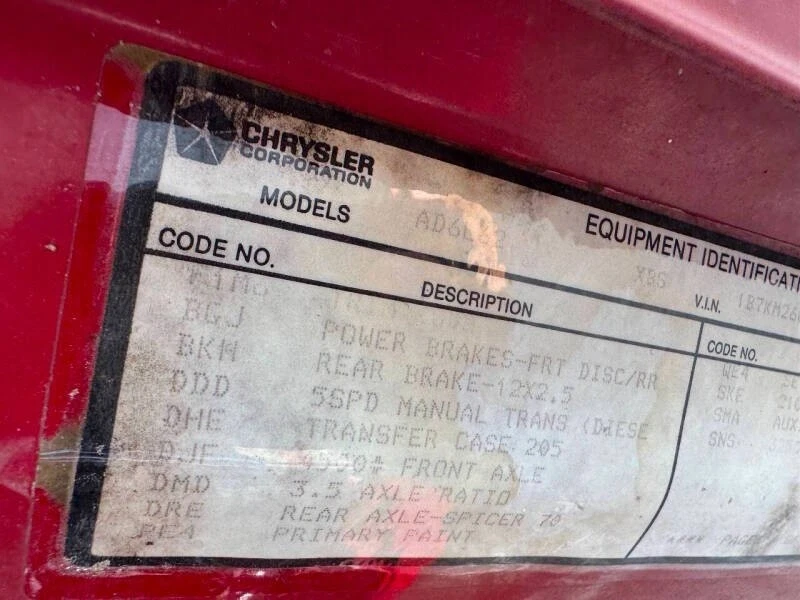 1992 Dodge Ram 1st Gen - Image 3 of 5
