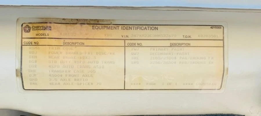 1992 Dodge Ram 1st Gen - Image 8 of 15