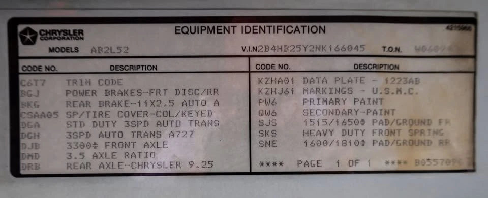 1992 Dodge Ram Van - Image 19 of 19