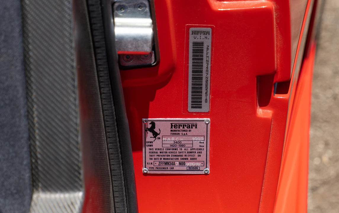 1992 Ferrari F40 - Image 19 of 31