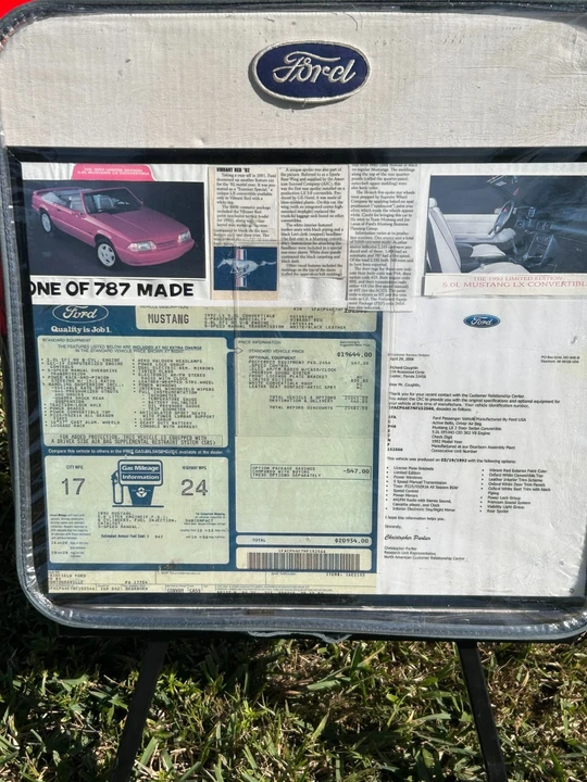 1992 Ford Mustang 3rd Gen - Image 10 of 21