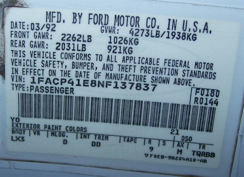 1992 Ford Mustang 3rd Gen - Image 12 of 16