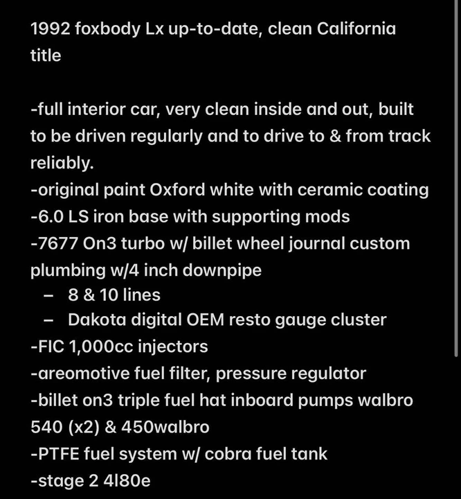 1992 Ford Mustang 3rd Gen - Image 13 of 14