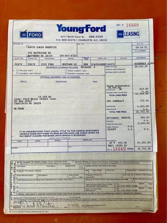 1992 Ford Mustang 3rd Gen - Image 14 of 15