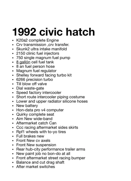 1992 Honda EG Civic - Image 9 of 9