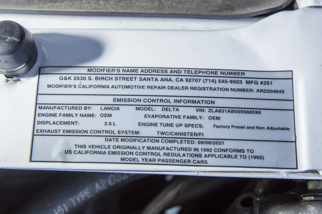 1992 Lancia Delta 1st Gen - Image 8 of 31