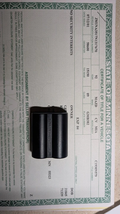 1992 Mazda NA MX-5 Miata - Image 7 of 8