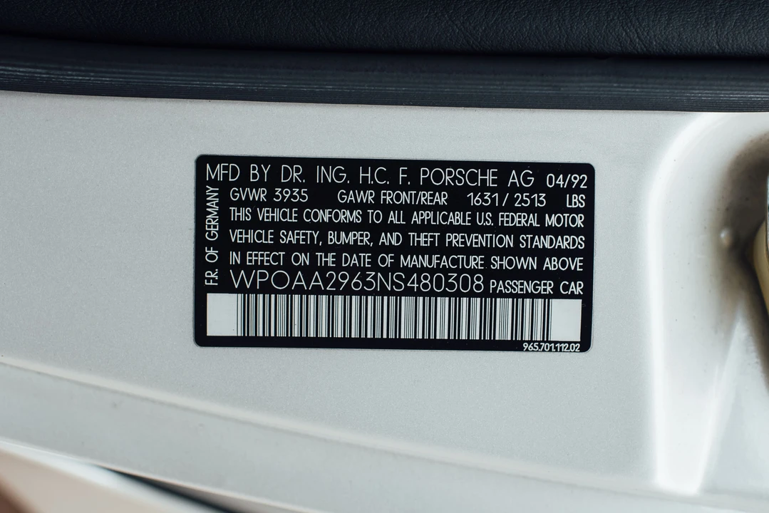 1992 Porsche 964 Turbo - Image 11 of 31