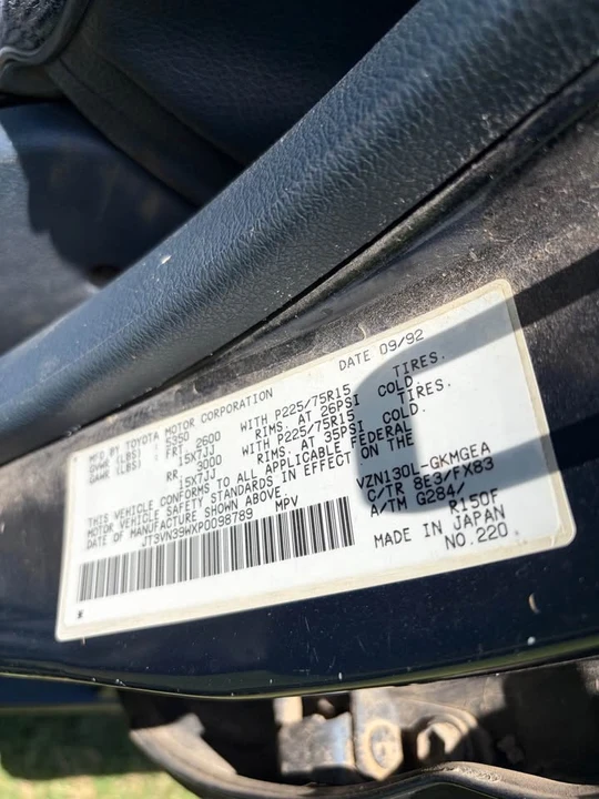 1992 Toyota 4Runner 2nd Gen - Image 6 of 6
