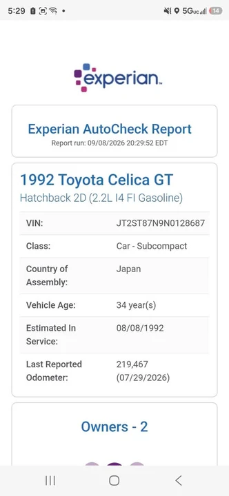 1992 Toyota Celica 5th Gen - Image 12 of 19
