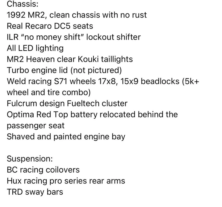 1992 Toyota SW20 MR2 - Image 16 of 16