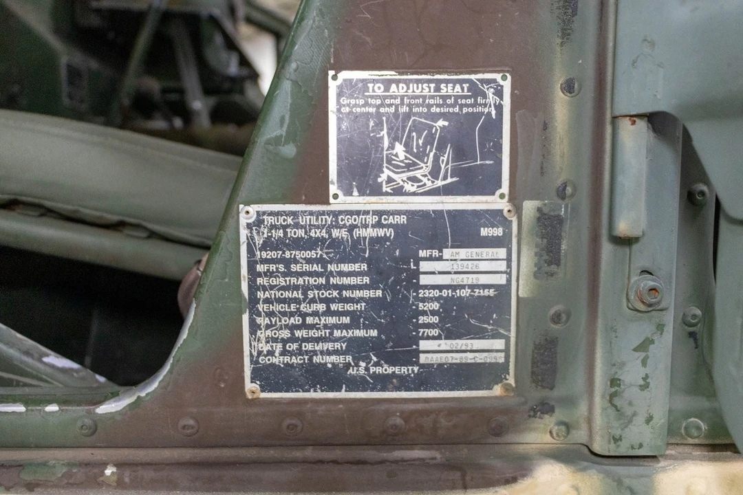 1993 AM General Hummer - Image 15 of 21