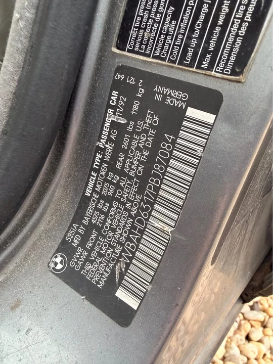 1993 BMW E34 5 Series - Image 11 of 11