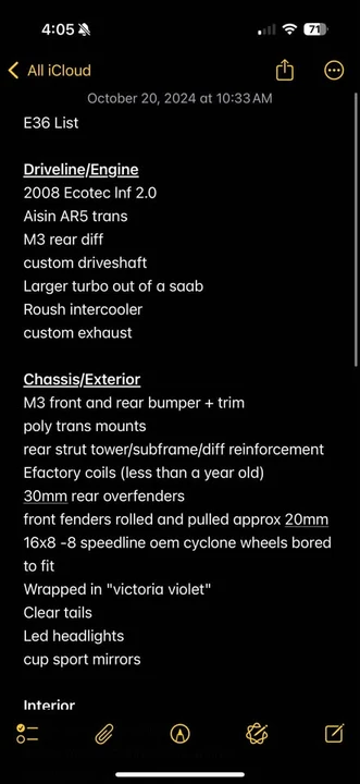 1993 BMW E36 3 Series - Image 8 of 9