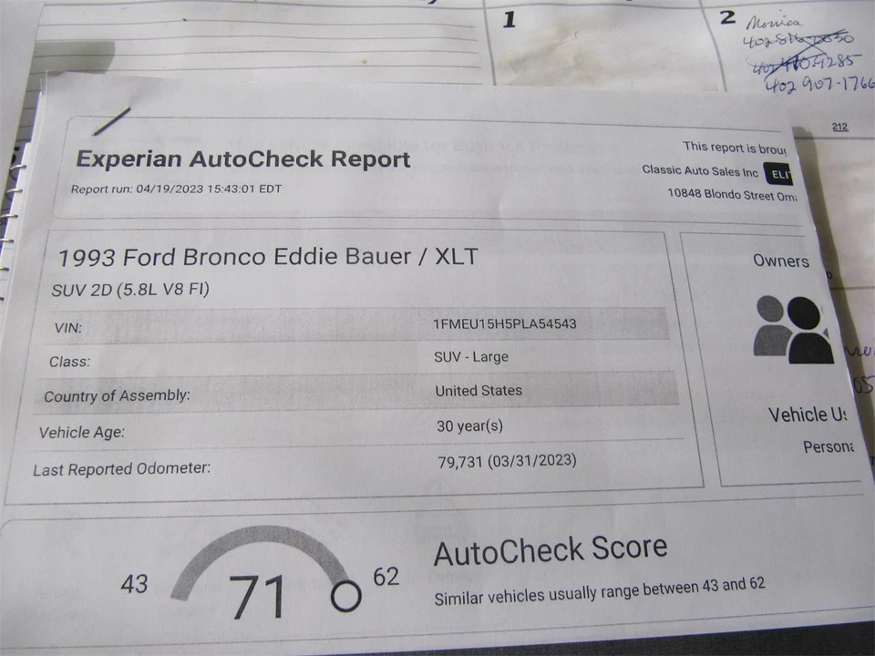 1993 Ford Bronco 5th Gen - Image 29 of 31
