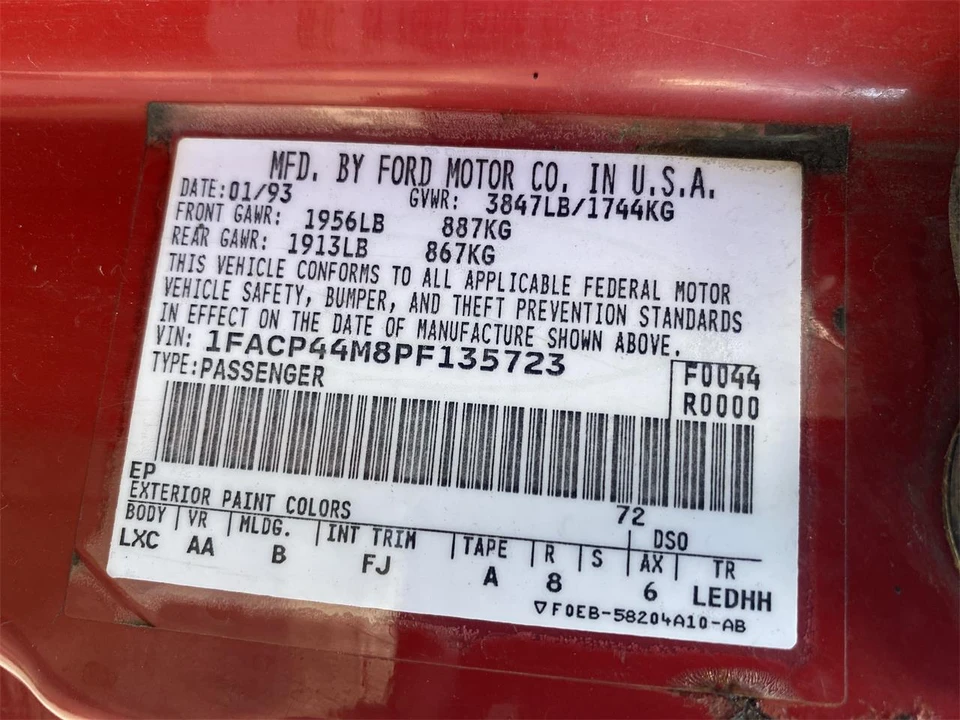 1993 Ford Mustang 3rd Gen - Image 21 of 26