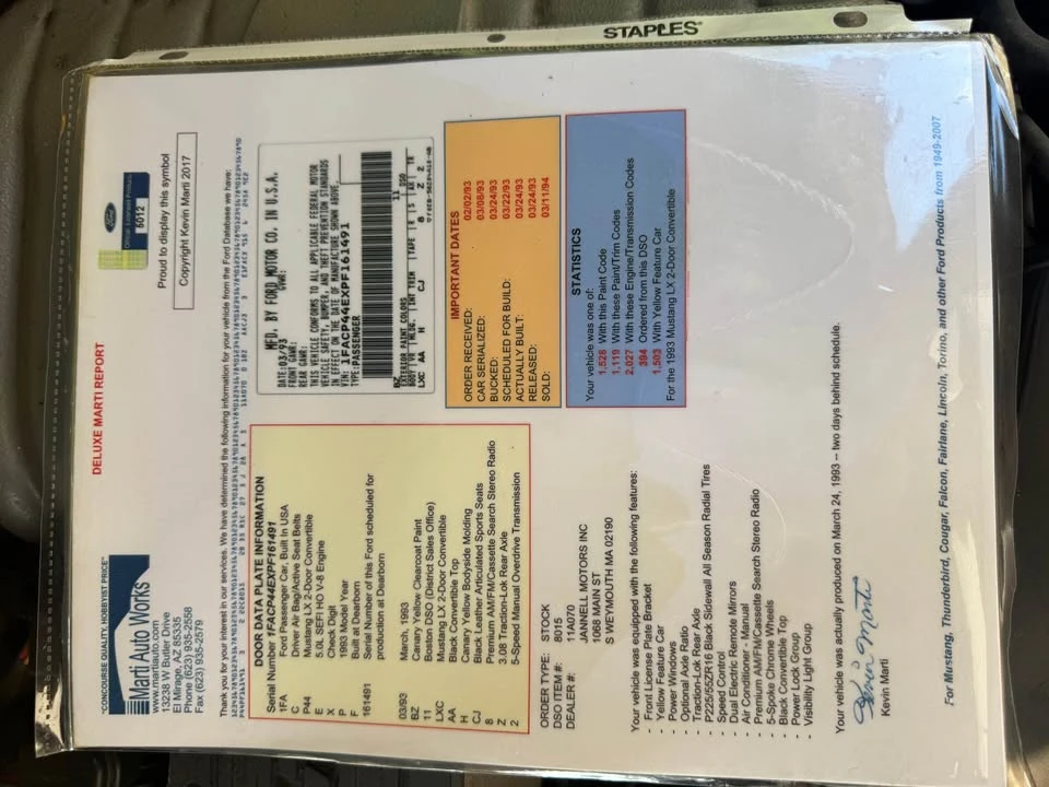 1993 Ford Mustang 3rd Gen - Image 10 of 10
