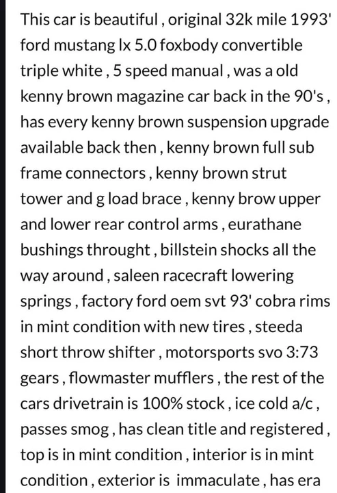 1993 Ford Mustang 3rd Gen - Image 17 of 17