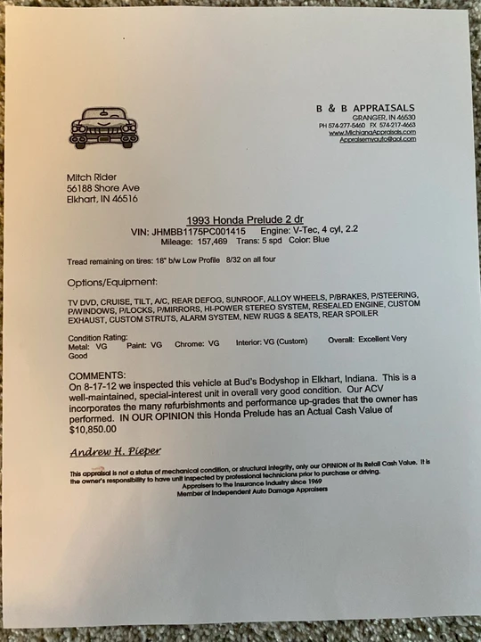 1993 Honda Prelude 4th Gen - Image 23 of 23