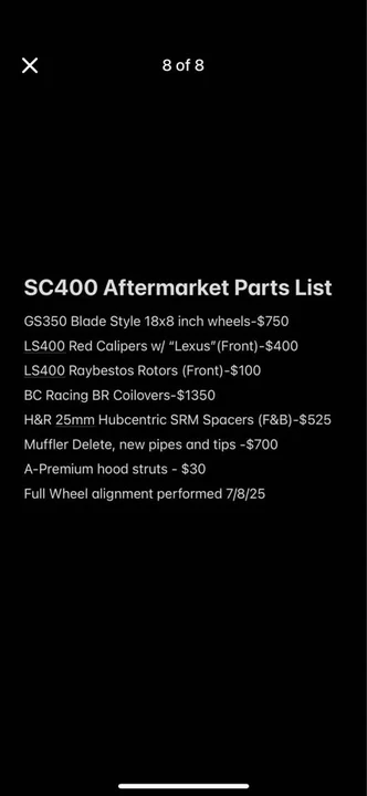 1993 Lexus SC400 - Image 19 of 19