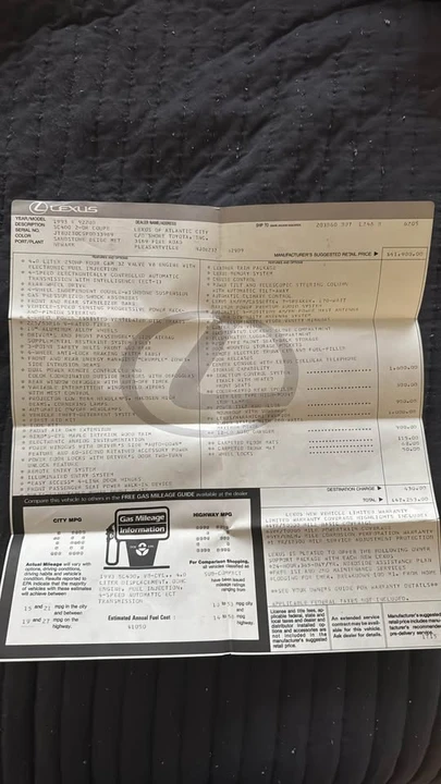 1993 Lexus SC400 - Image 10 of 11