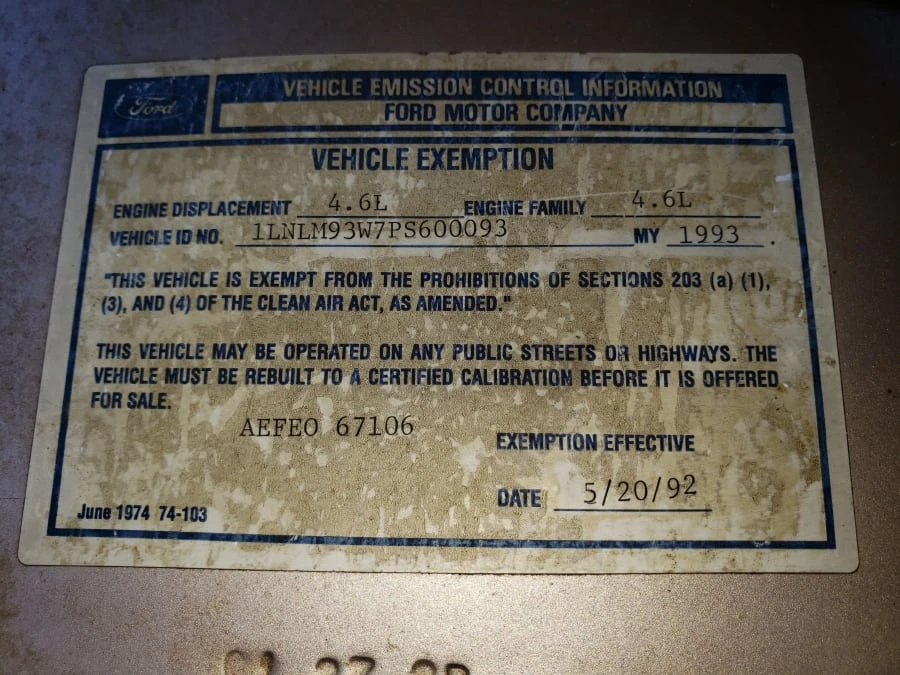 1993 Lincoln Continental Mark VIII - Image 11 of 12