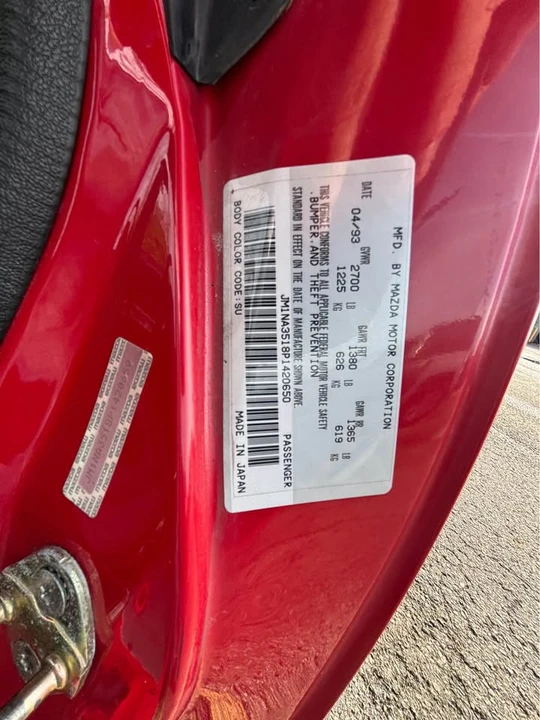 1993 Mazda NA MX-5 Miata - Image 10 of 17