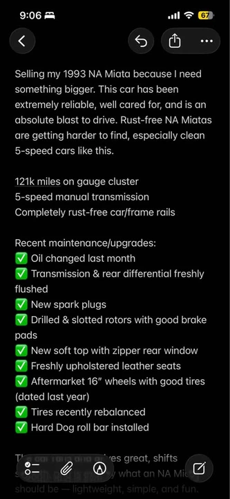 1993 Mazda NA MX-5 Miata - Image 12 of 13