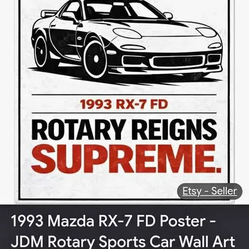 Mazda RX-7 FD Poster