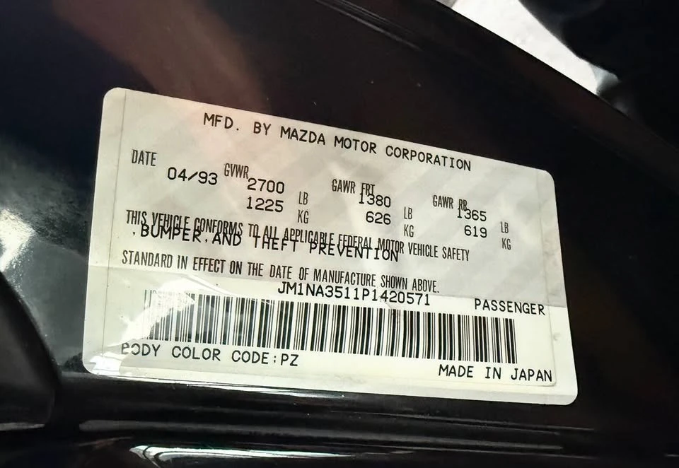 1993 Mazda NA MX-5 Miata - Image 16 of 16