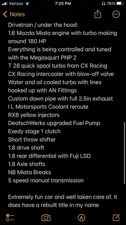 1993 Mazda NA MX-5 Miata - Image 11 of 11