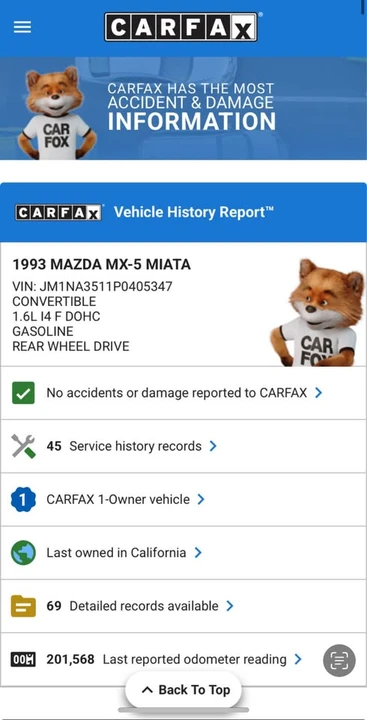 1993 Mazda NA MX-5 Miata - Image 8 of 8