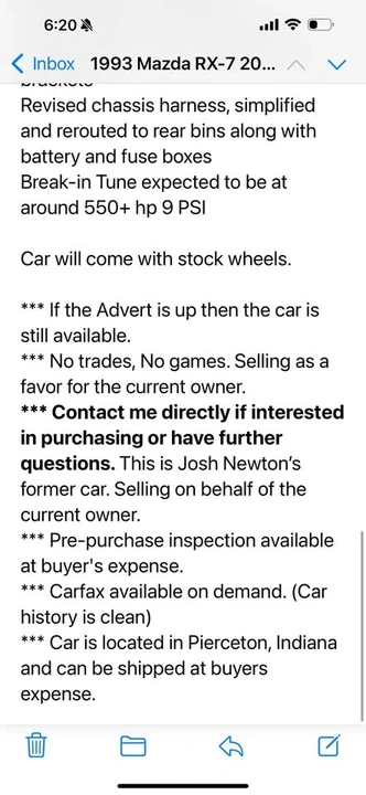 1993 Mazda RX-7 FD - Image 20 of 20