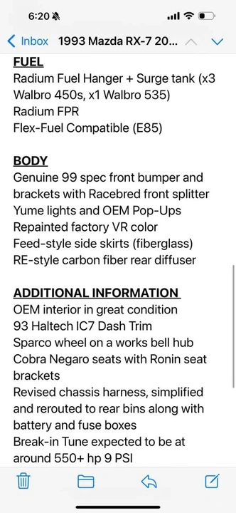 1993 Mazda RX-7 FD - Image 19 of 20