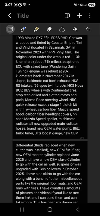 1993 Mazda RX-7 FD - Image 7 of 8