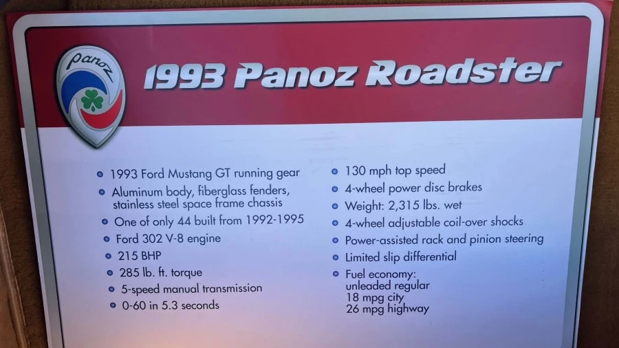 1993 Panoz Roadster - Image 15 of 15