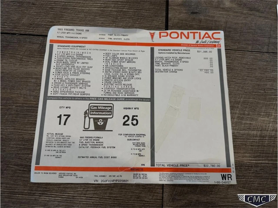 1993 Pontiac Firebird 4th Gen - Image 21 of 31
