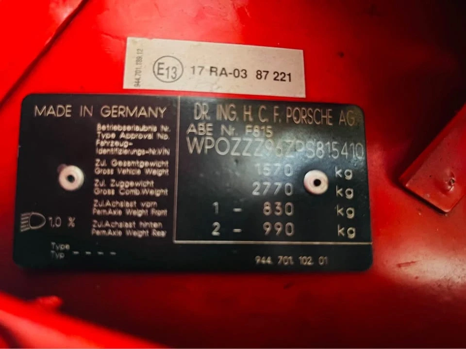 1993 Porsche 968 - Image 14 of 19