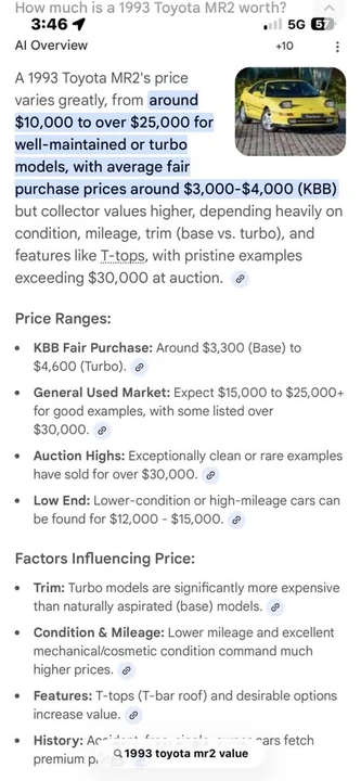 1993 Toyota SW20 MR2 - Image 4 of 4