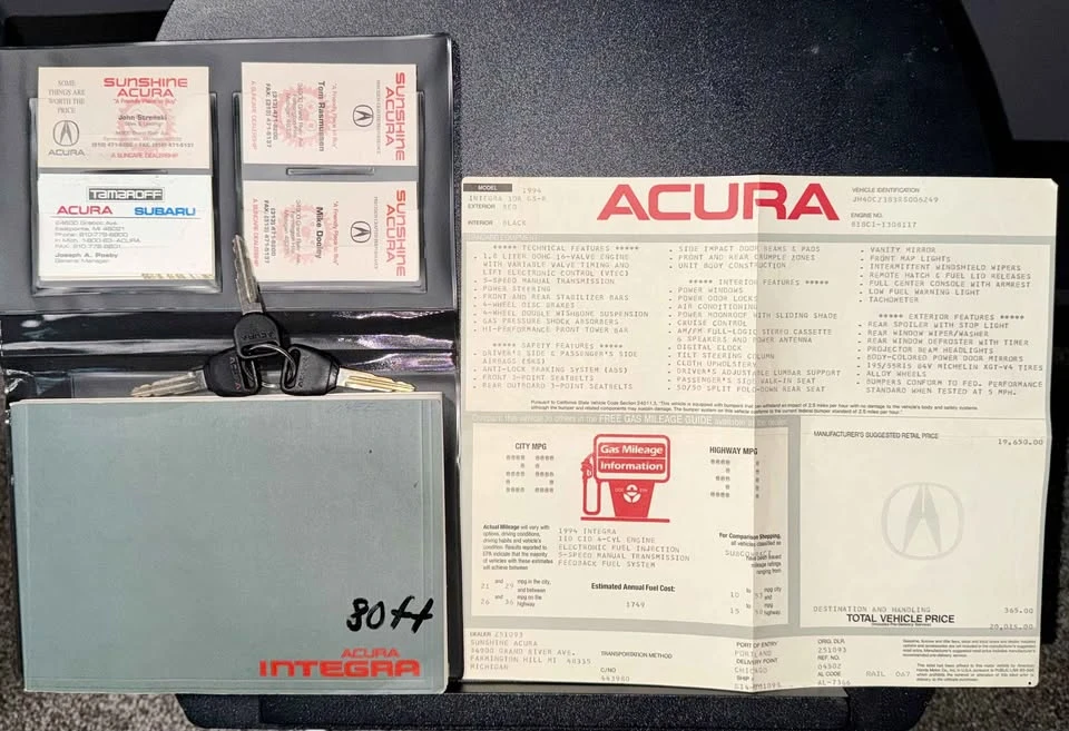 1994 Acura Integra 3rd Gen - Image 18 of 20