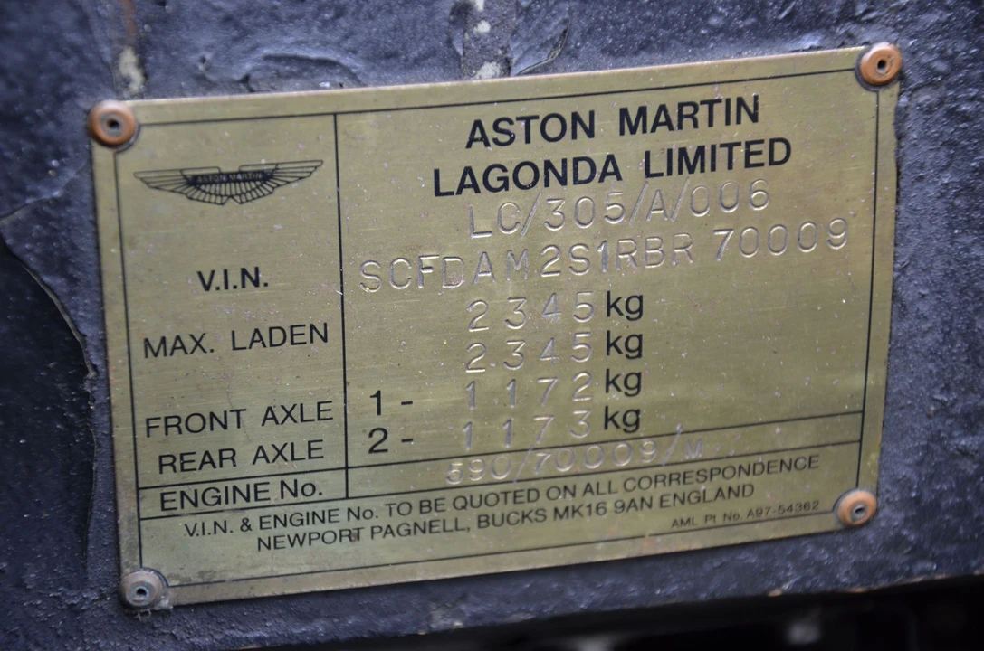 1994 Aston Martin Vantage (1993-2000) - Image 7 of 26