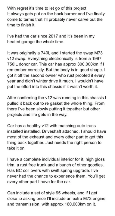 1994 BMW E38 7 Series - Image 4 of 4