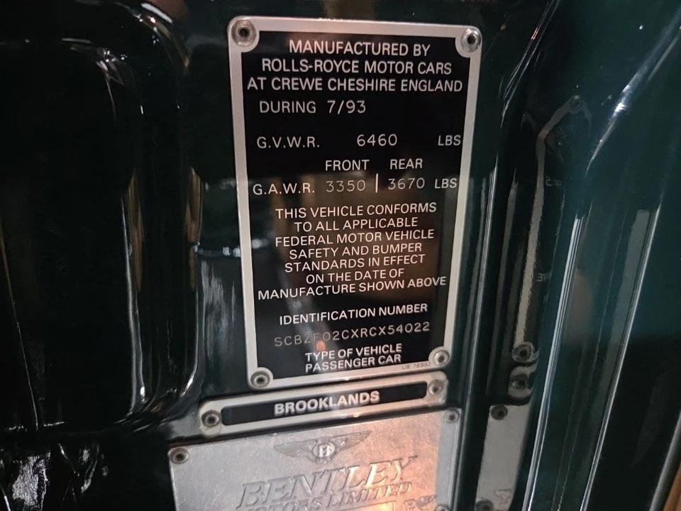 1994 Bentley Brooklands - Image 19 of 19