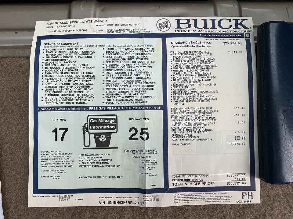 1994 Buick Roadmaster - Image 19 of 21