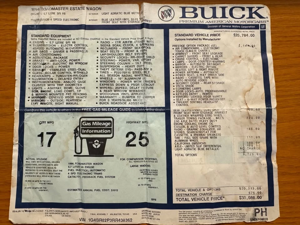 1994 Buick Roadmaster - Image 14 of 14