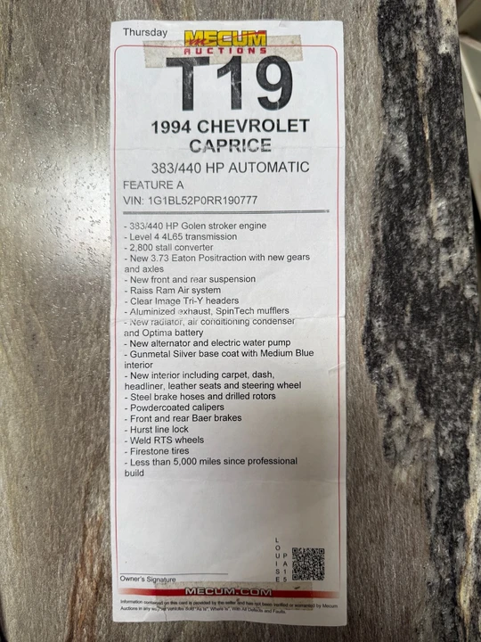 1994 Chevrolet Caprice - Image 26 of 26