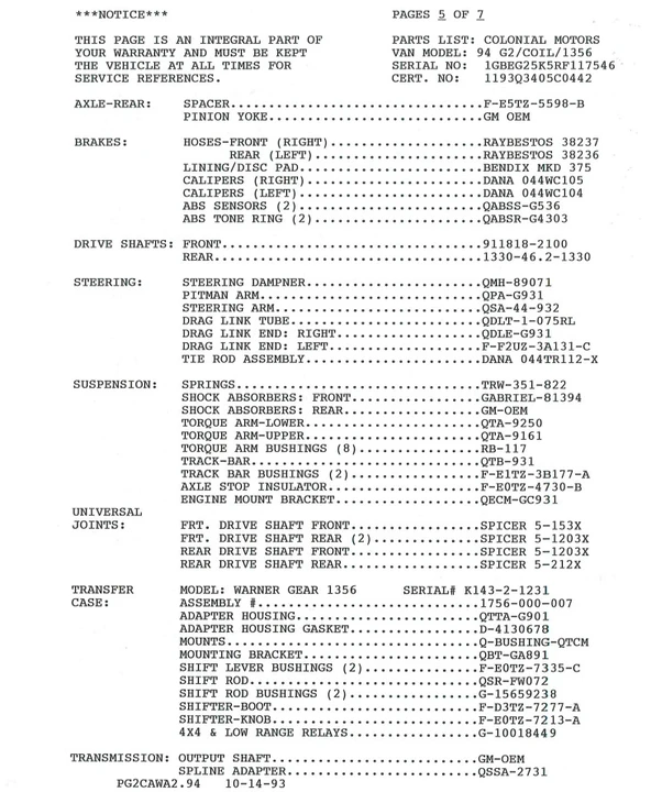 1994 Chevrolet G-Series Van - Image 18 of 18