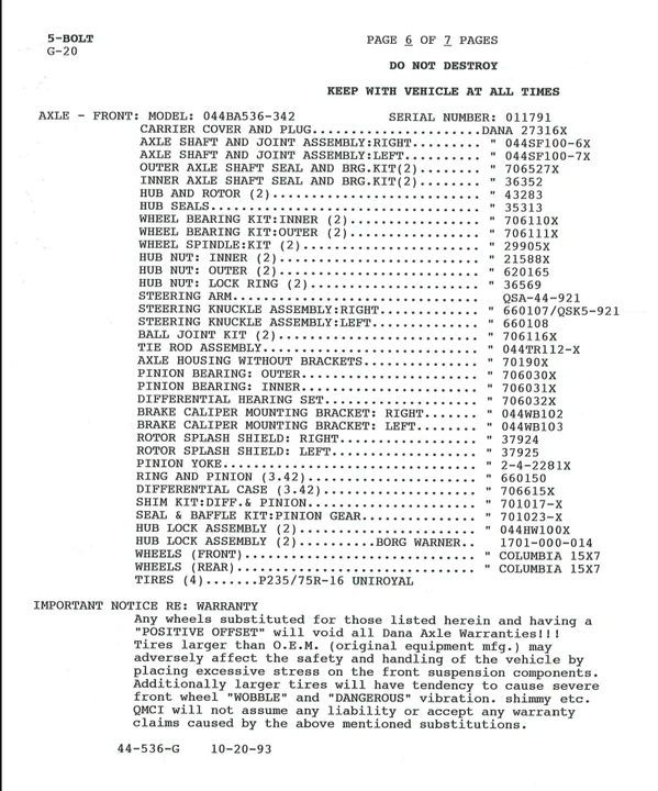 1994 Chevrolet G-Series Van - Image 17 of 18